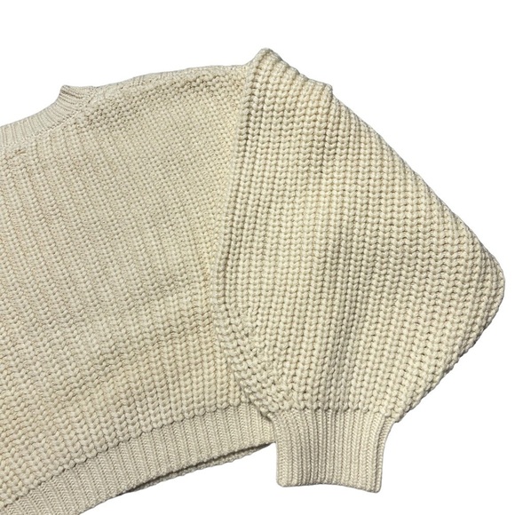 TopShop Pointelle Detail Balloon Sleeve Knit Sweater M (8-10) - Picture 9 of 11